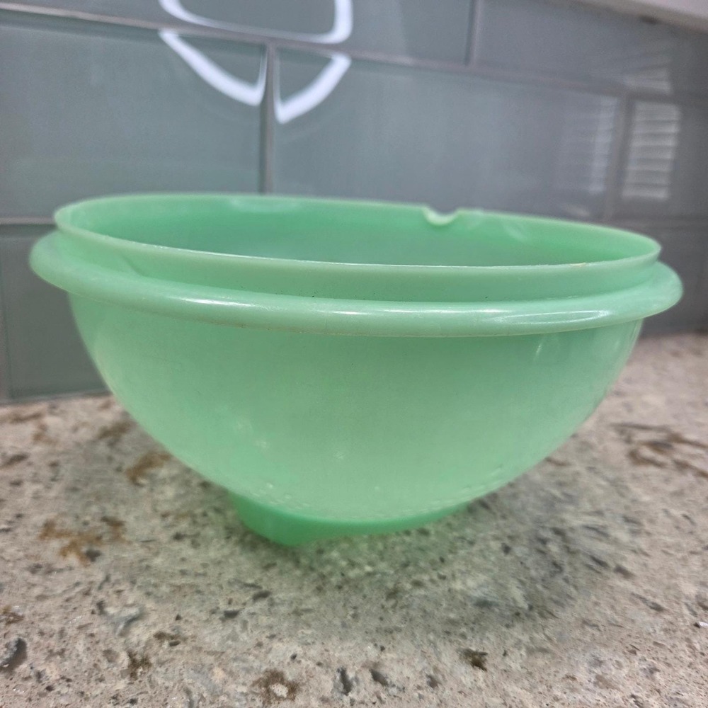 Vintage Tupperware Jadeite Green Colander Strainer‎ Starburst 339-2 Made in USA